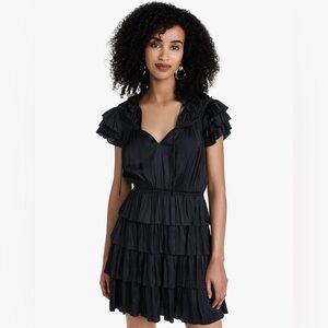 NEW Ulla Johnson Women's Vesna Dress Size 8 Black